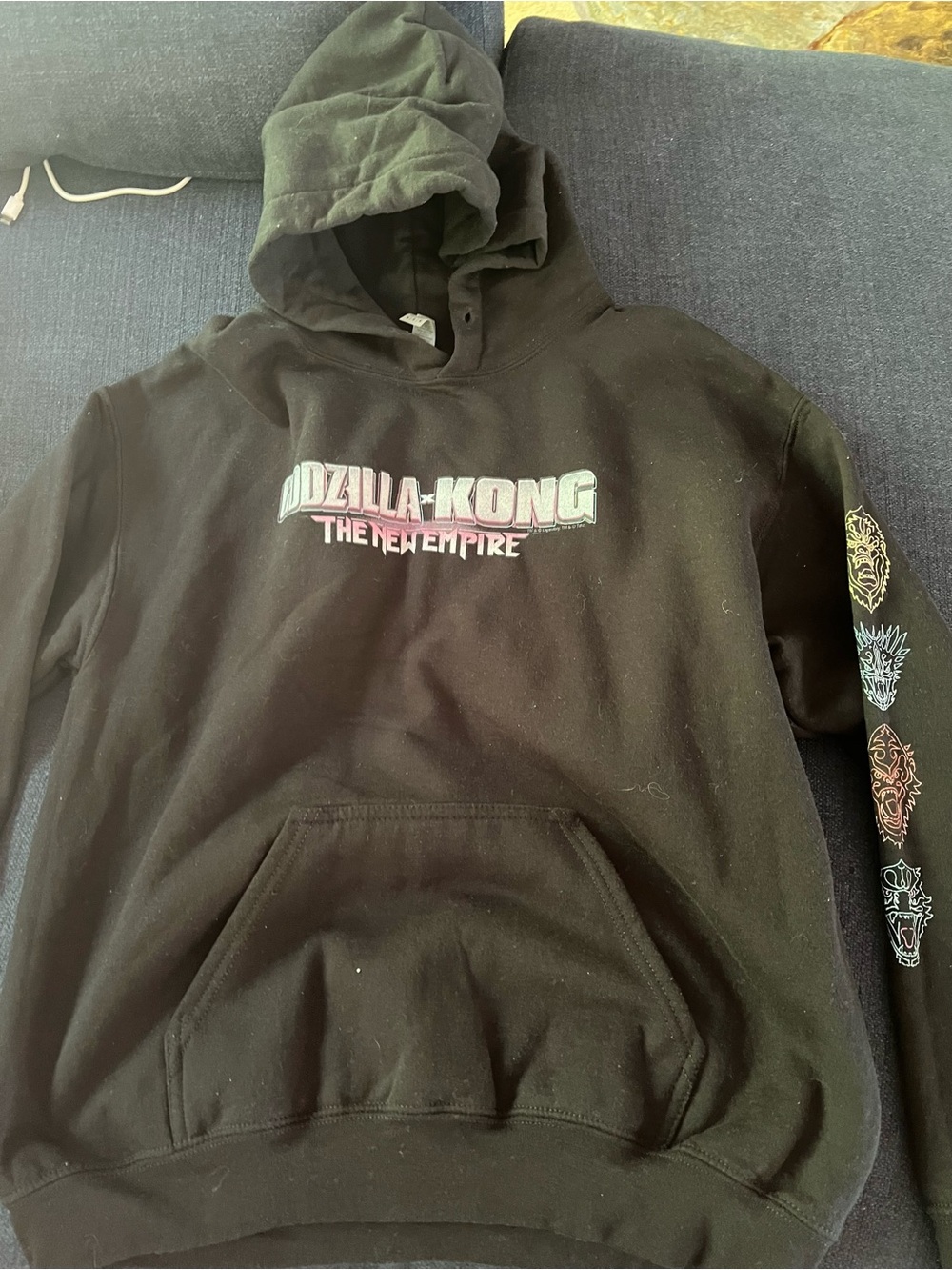 Gildan Black "Godzilla vs. Kong: The New Empire" Graphic Hoodie
